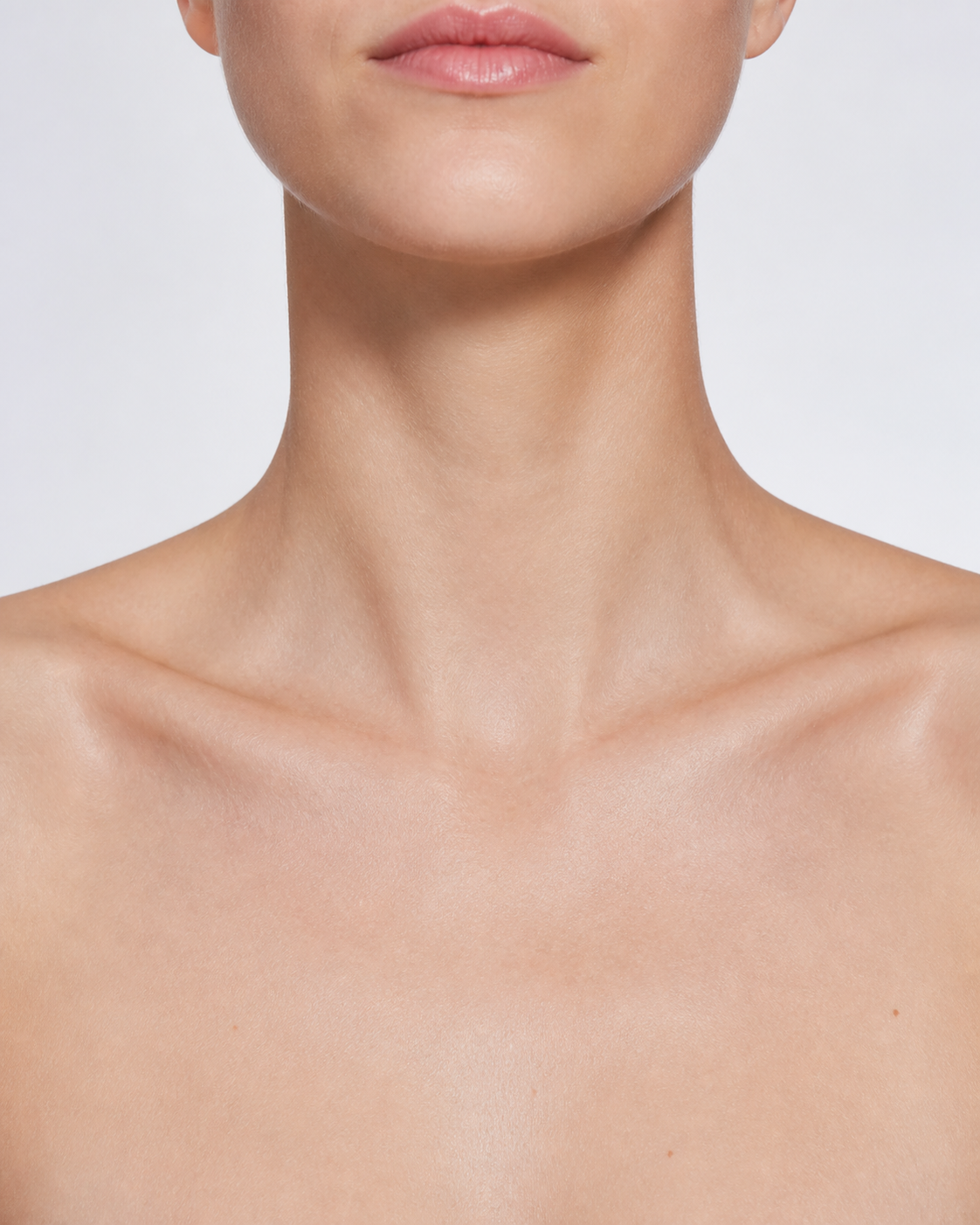 Neck and collarbone scale reference